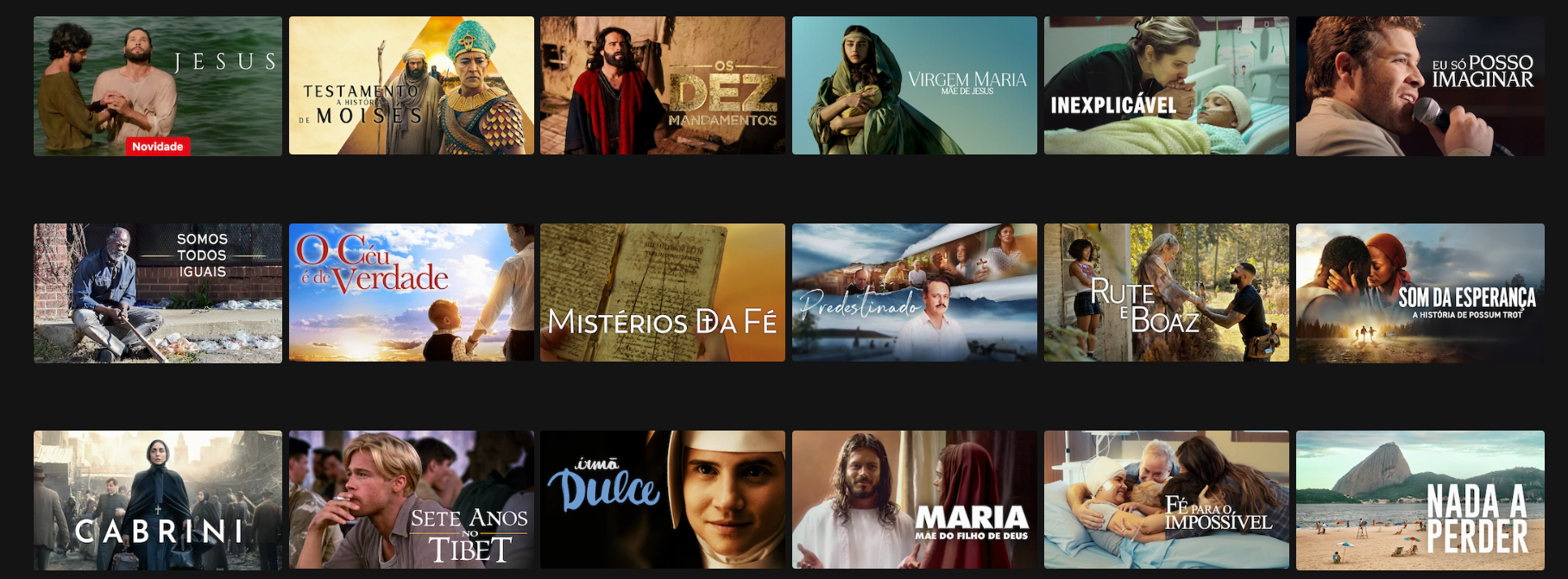 Filmes espiritualistas — Fé e espiritualidade
